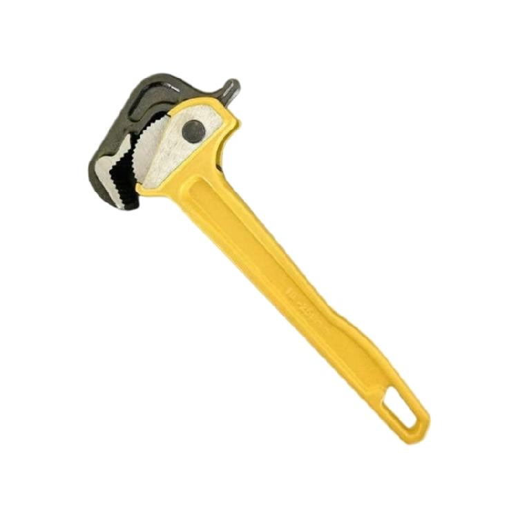 

High Efficiency Ratcheting Plumbing Wrench 50mm Adjustable Jaw Corrosion Resistant Steel Ergonomic Nonslip Grip Handle