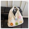 Large Capacity Knitted Bag Women's Summer Versatile New Casual Shoulder Knitted Bag Commuter Tote Bag