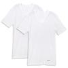 Men's Asamery U-Neck T-Shirt, White, Size M