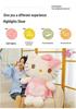 Creative Hello Kitty Plush Toy: Cute Maid Cat Doll with Bow - Perfect Birthday Gift Companion