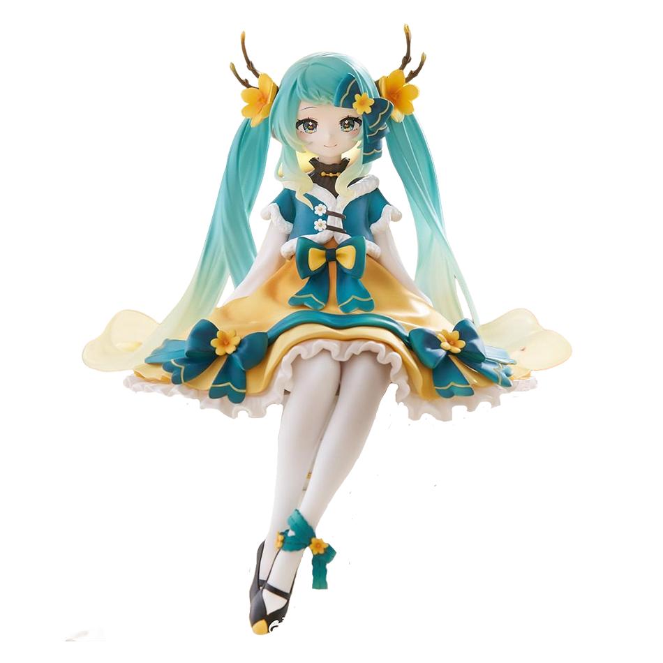 14cm Fashion Hatsune Miku Anime Figure Flower Fairy Hatsune Miku Action Figures Kawaii Girl Figurine PVC Collection Model Toys