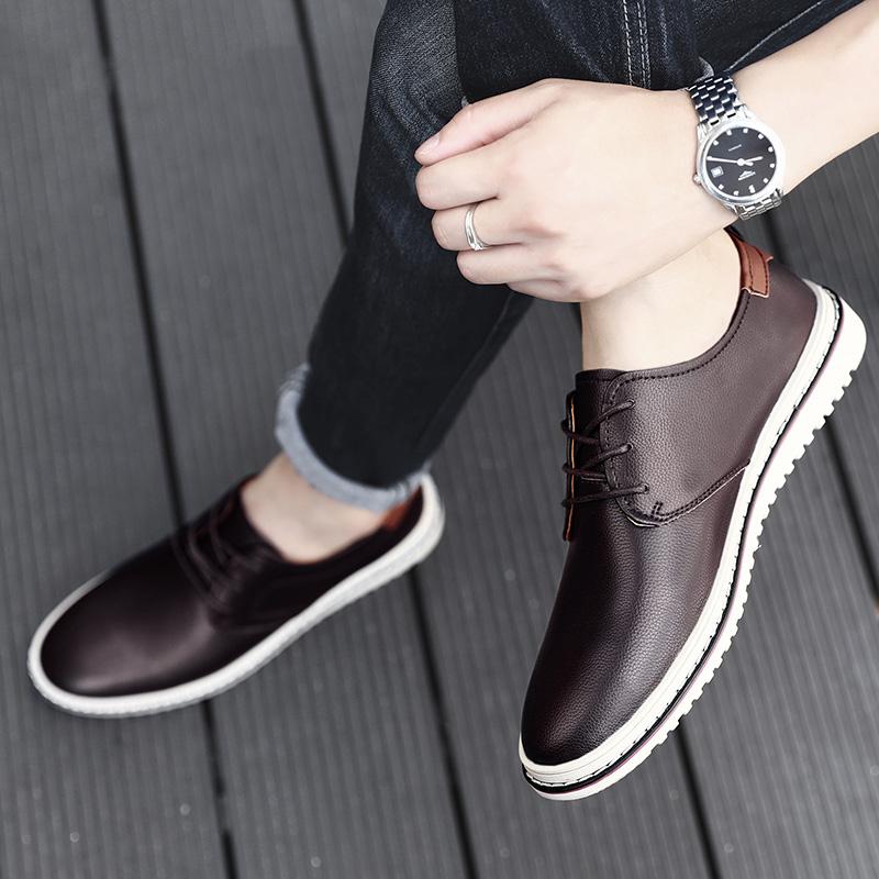 Fashion British Style Men Dress Shoes Top Quality Summer Breathable Casual Classic Business Leather Men Formal Oxfords Shoes Size 38-48