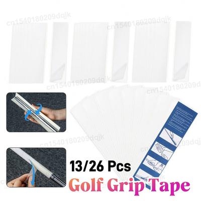 13/26 Peças Fita para Grip de Golfe Fita Ultimate para Golfe Fita Dupla Face para Recapear Tacas de Golfe para Melhor Recapeamento e Controle