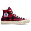 Beyond Retro x Converse Chuck 70 High Upcyklovaný flanel Unisex tenisky Červená Černá Neposkvrněná A05312C