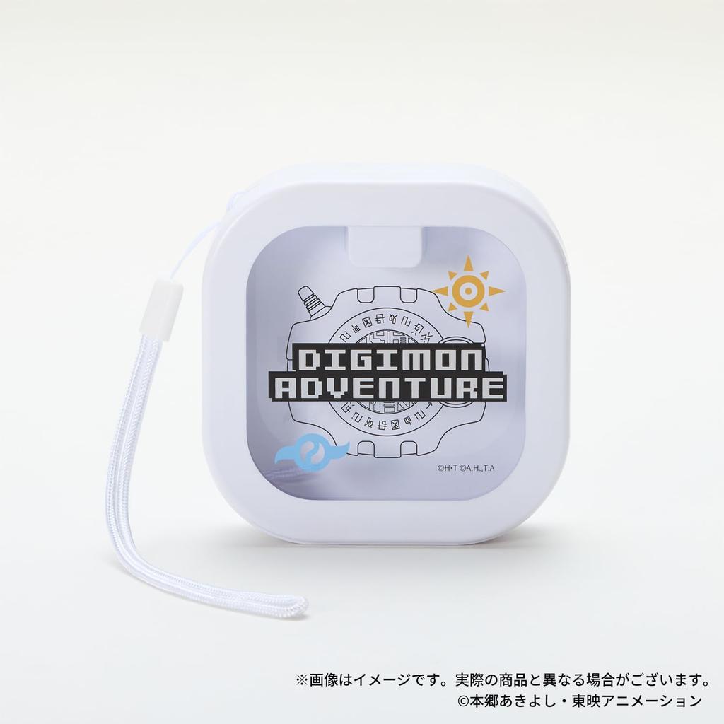 ANIMA ANW-C010 Digimon Adventure Collaboration Model Wired Earphones, In-Ear Type, with Original Illustration Package, featuring the Emblem of