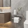 Wall Mounted Stainless Steel Toilet Paper Holder Self-Adhesive Paper Towels Holder  Indoor Use
