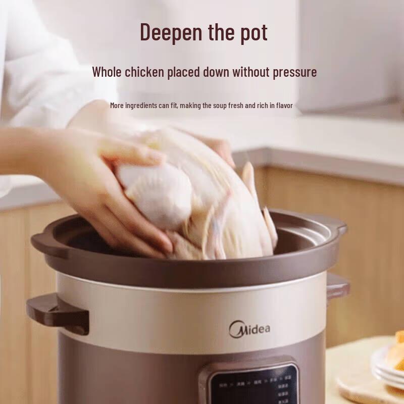 Midea 5L Automatic Electric Stew Pot CN Plug (adapter Included)