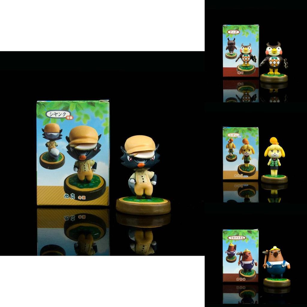 Adorable Animal Crossing Action Figure Toys Brightly Colored Pvc Dolls Kids Gift