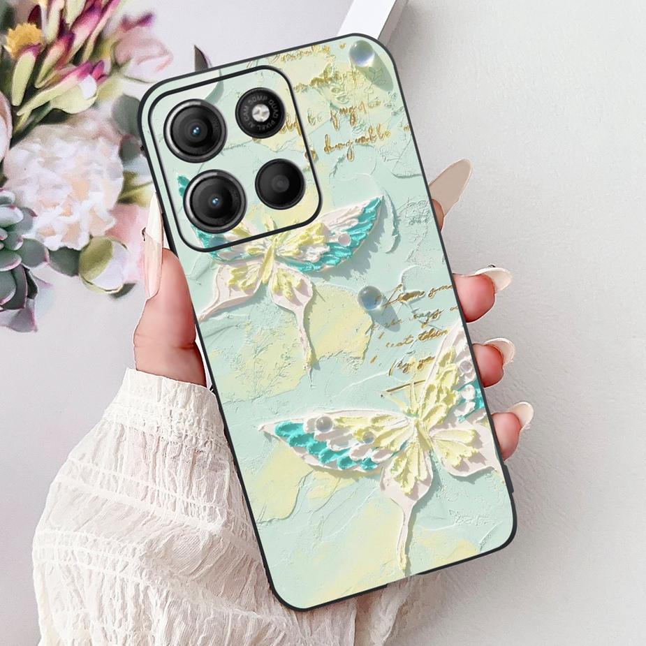 For Motorola Moto G15 Case Stylish Painted Cover Shockproof Soft TPU Phone Case For Motorola G15 G 15 MotoG15 Fundas 6.72'' Capa