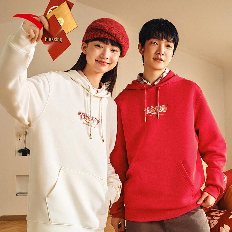 

Anta Men s Good Things Happen Hooded Pullover Sweatshirt L