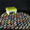 10/30/50Pcs Random Mini Alloy Car Model Diecast Cars Toys With Storage Box Christmas Gift For Kids Sliding Inertia Vehicle Toys