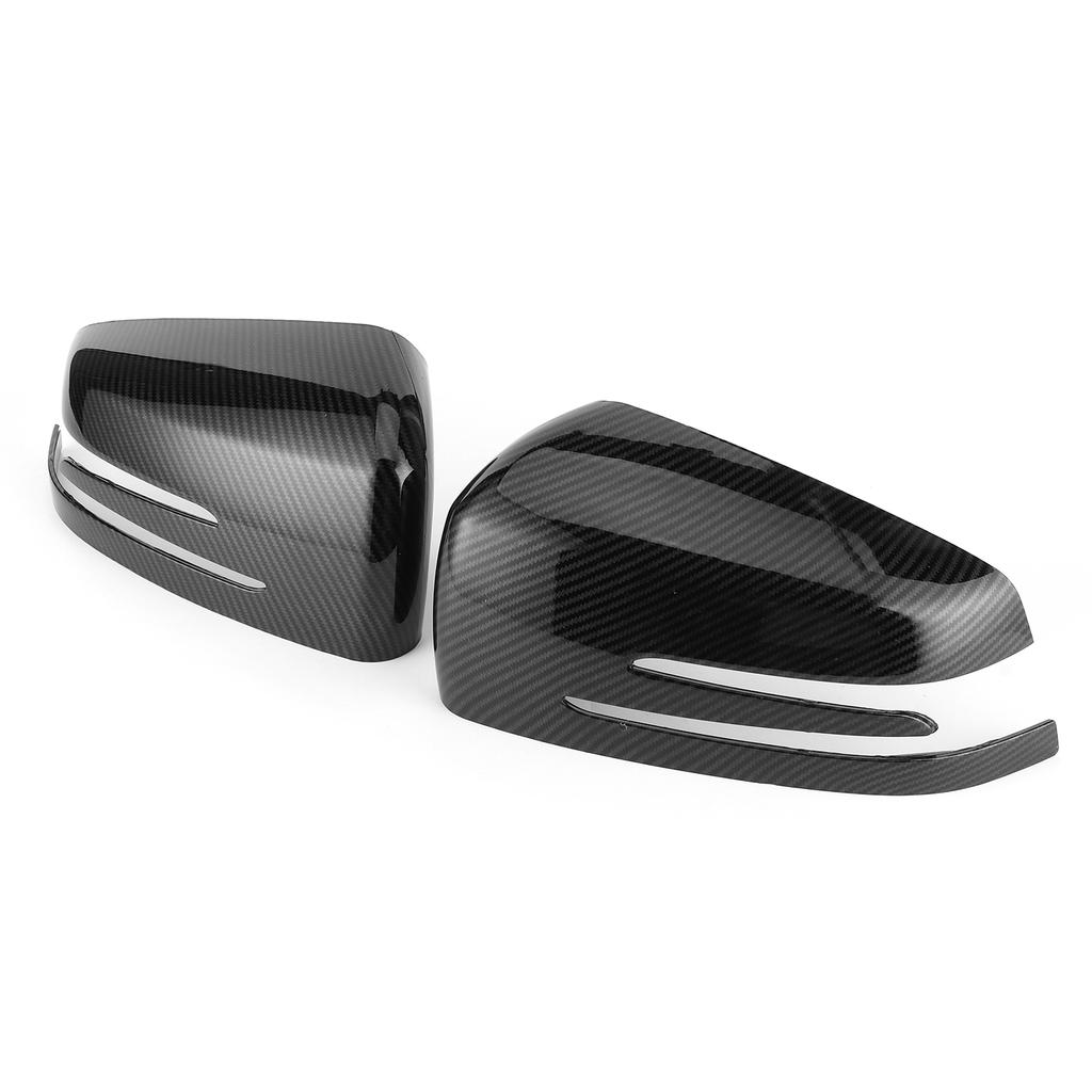 2pcs Side Rearview Mirror Cover Decorative Trim Cap Fit for Mercedes Benz A B C E CLS CLA GLA