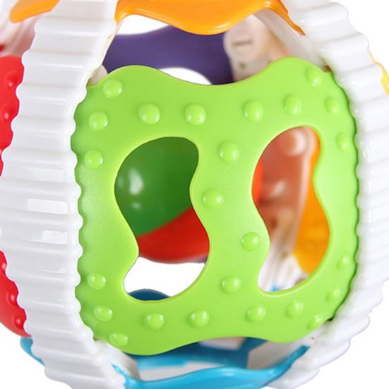 Neugeborenen Schütteln Glocke Spielzeug Hohl Ball Form Mehrzweck Silikon Baby Rassel Zahnen Spielzeug für Kleinkinder