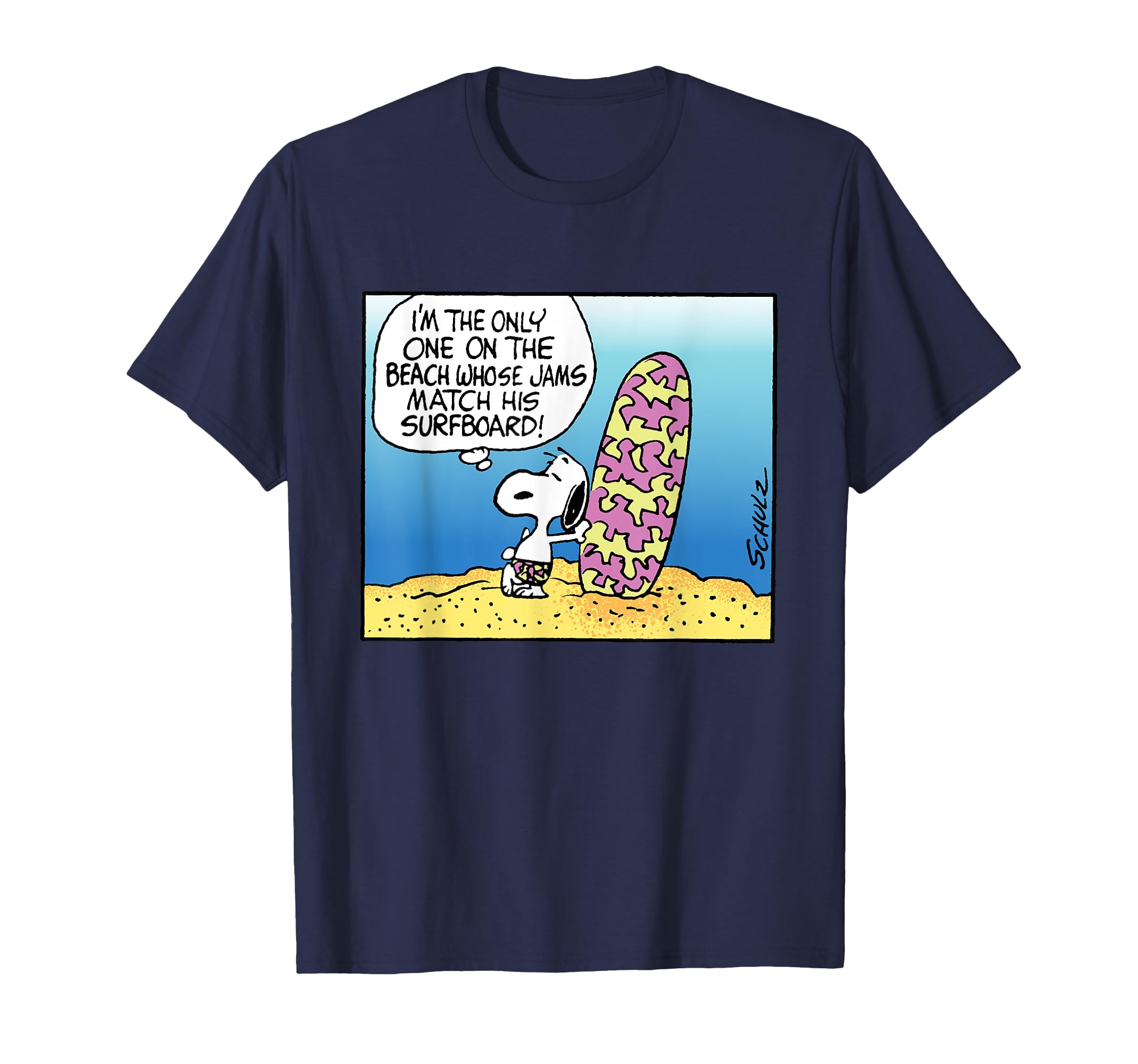 

Peanuts Snoopy matching jam and surfboard T-shirt