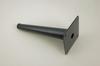 Furniture leg, oblique pin, black matt, 18 cm