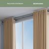 cmaos Punch-free Stainless Steel Extendable Shower Curtain Rod