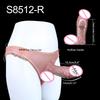 SXXY Skin Feeling Briefs&Boxer shorts Pants With Large Hollow Dildo Realistic Male Strapon Penis Sleeve Adult Sex Game