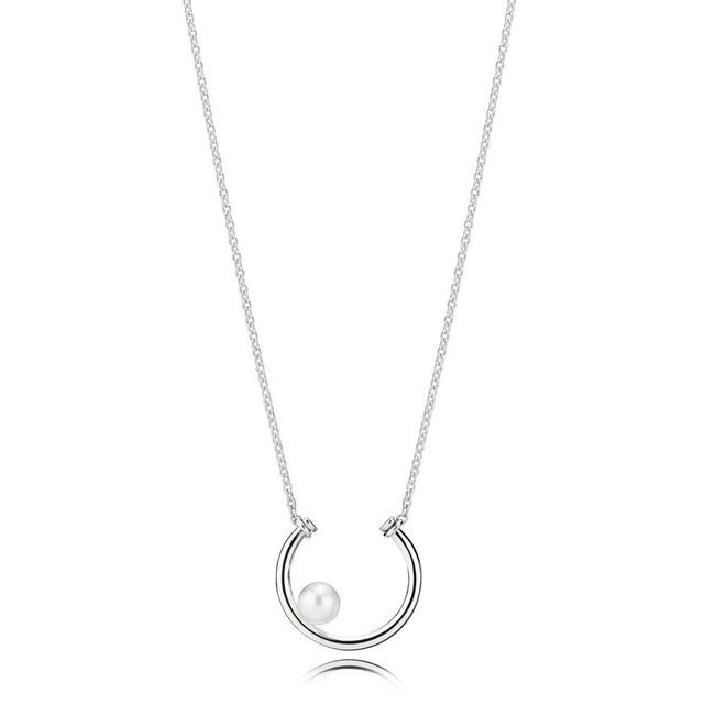 100% 925 Sterling Silver Pan Model Charm Necklace Female Heart Valentine's Day Heart-shaped Necklace Fashion Jewelry
