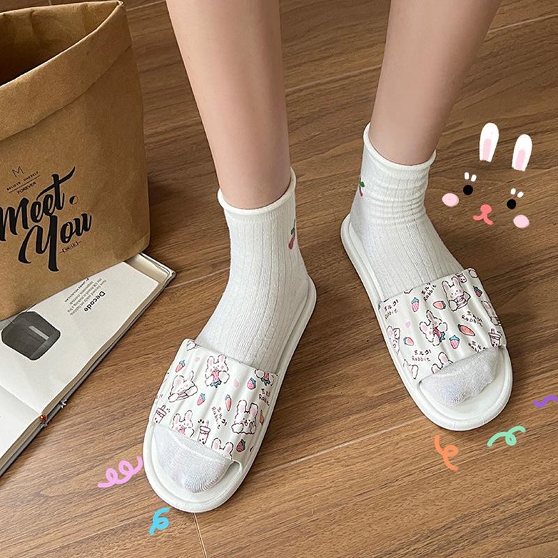 Dames Antislip Koreaanse Stijl Feeënslippers – Zacht, Geurwerend Binnenschoeisel voor de Zomer.