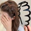 2Pcs Wave Headbands for Women Solid Toothed Non-slip Hair Bands Girl Face Wash Sports Hairbands Hair Accessories