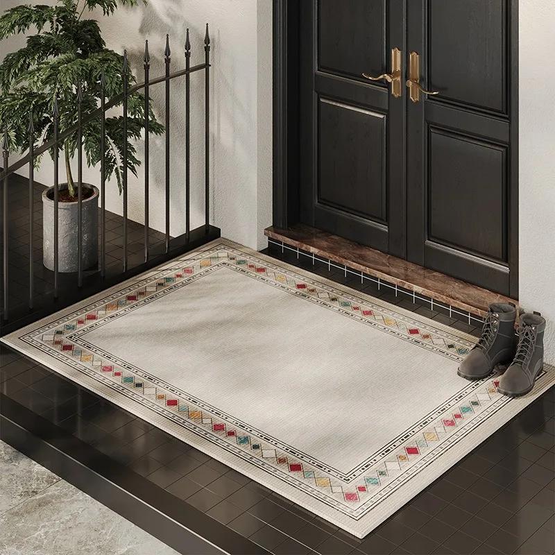 

Легкий, роскошный и элегантный коврик для входной двери, ковер для гостиной, спальни, дома, нескользящий коврик для ног, украшение 50x80cm