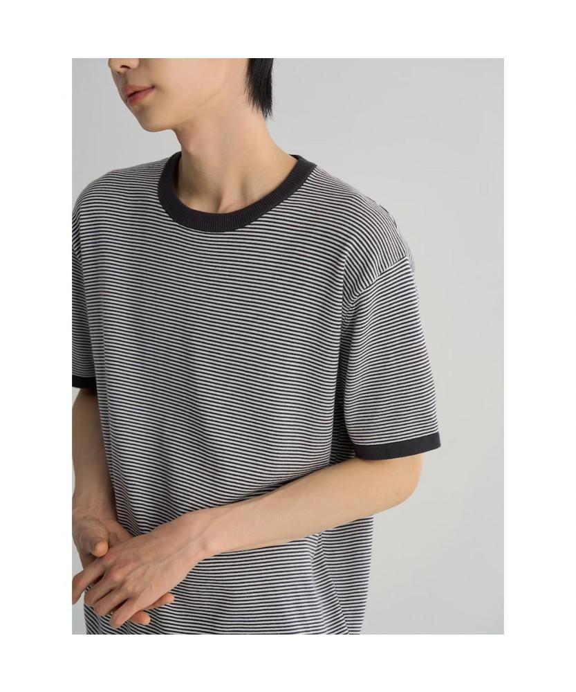 8SECONDS Lightweight Striped Knit Pullover Ash