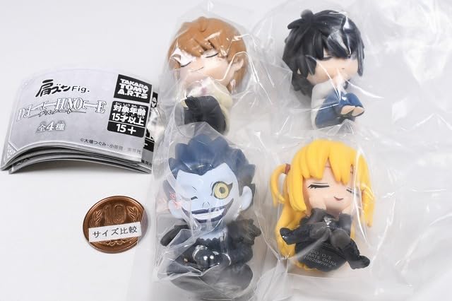 Shoulder Zun Fig. DEATH NOTE [Set of 4 (Complete)] Gacha Capsule Toy