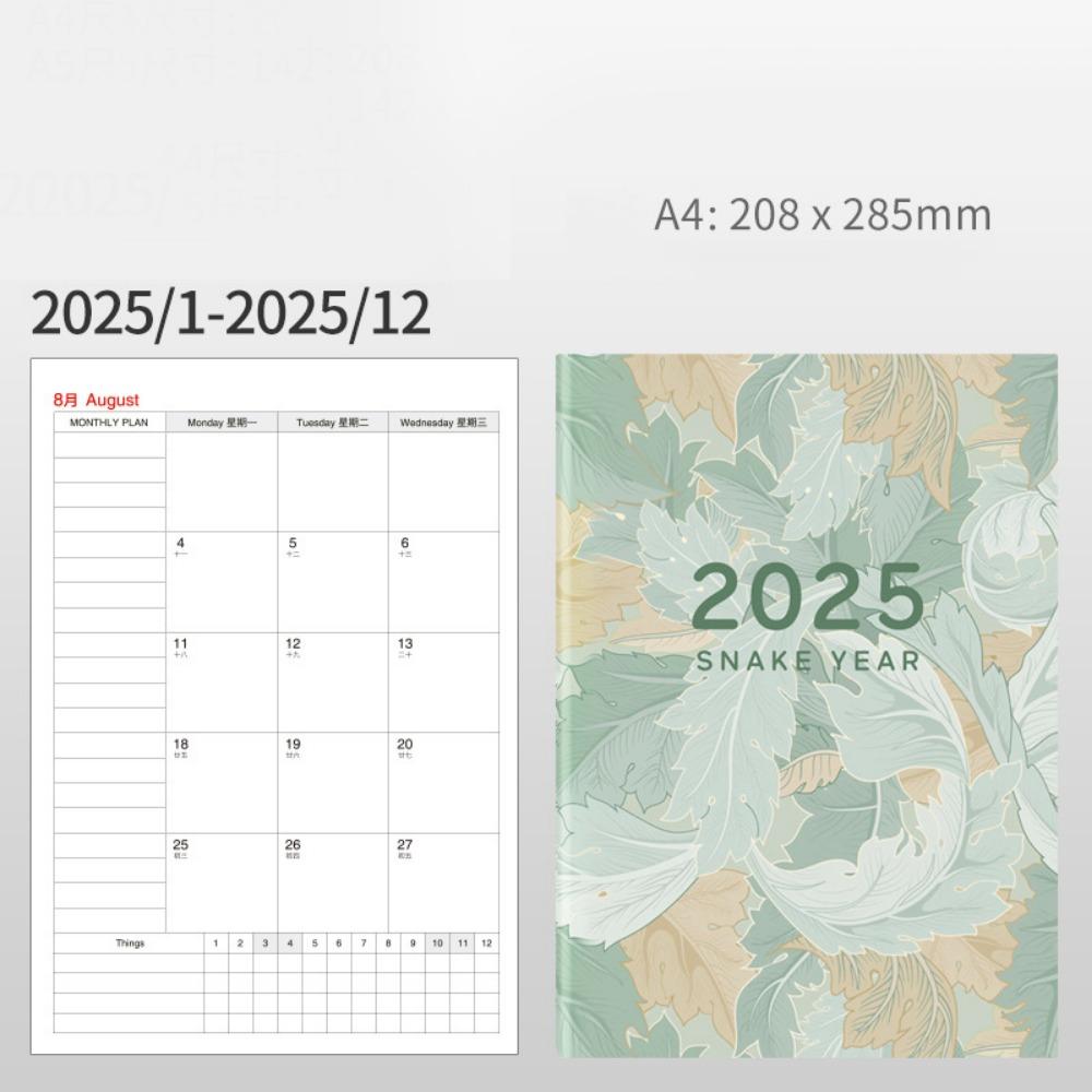 Thick Paper Day/Week/Year Agenda Planner Notepad 84 Pages Datebook  To Do List