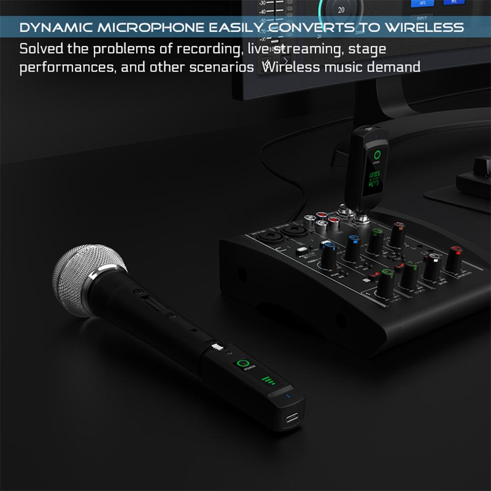 Wireless Microphone Transmitter Receiver 510.00-590.00MHz 2.4G Wireless XLR Transmitter System DC5V Microphone Accessories