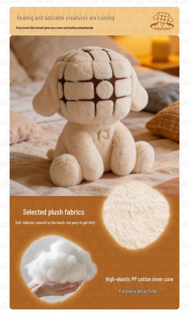 Yongjun YJ Kubi Beast Plush Toy - Educational Rubik's Cube Figure Doll and Accessories