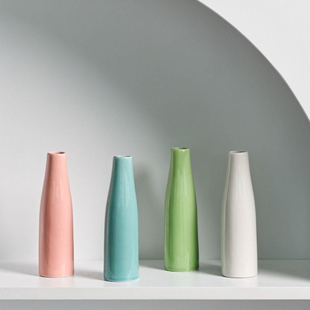 Mini Flower Vase Ceramic Hydroponic Flower Holder Flower Arrangement Container Flower Pot  Gift