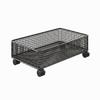 Rolling Storage Cart with Wheels, Metal Mesh Bathroom Organizer Trolley for Laundry Room