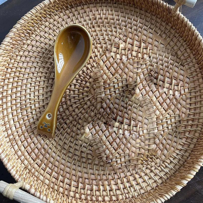 Cartoon Relief Ceramic Bowl, Household Kitchen Sauce Dish, Spoon, Seasoning Bowl, Hot Pot, Barbecue Flavor Dish Ceramic Bowl