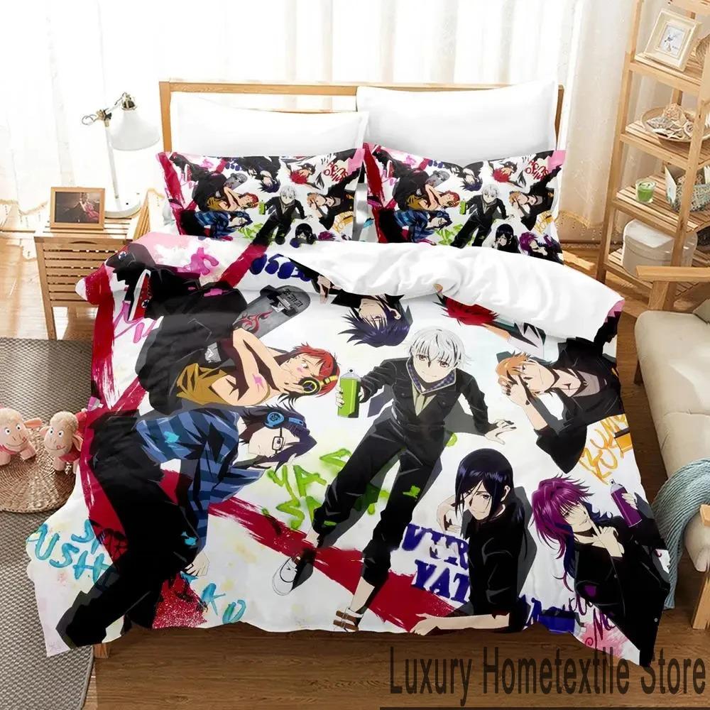 

Anime K project Mikoto Suoh Bedding Set Boys Girls Twin Queen King Size Duvet Cover Pillowcase Bed boys Adult Home Textileextile 70x133cm 2pcs