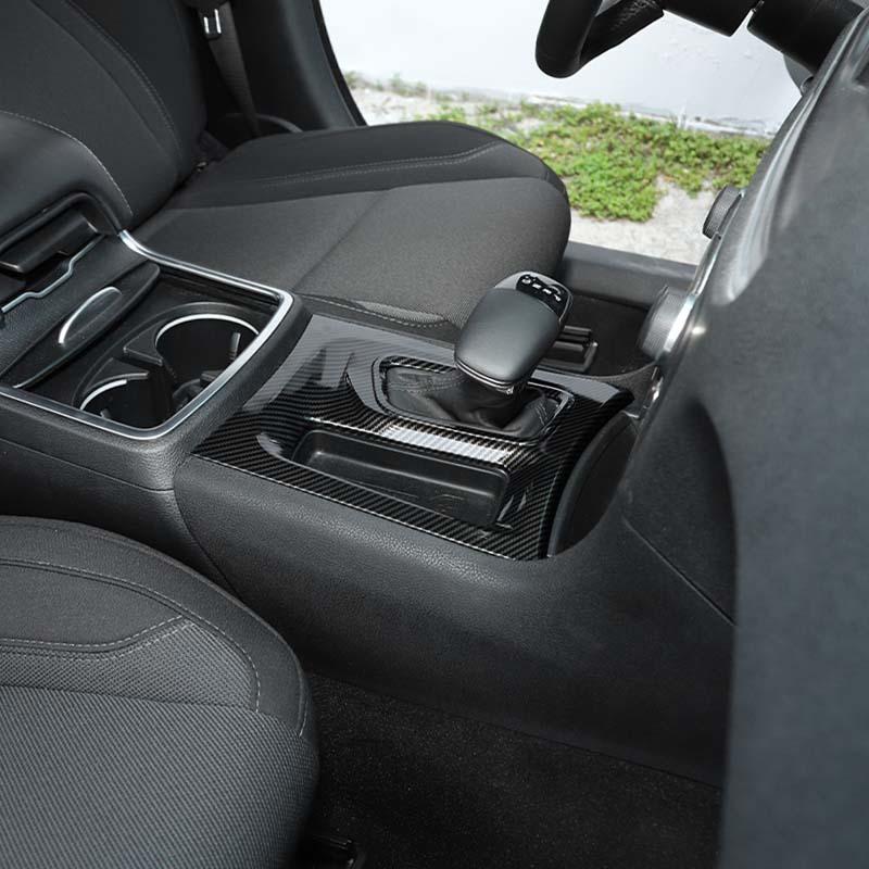  ABS Interior Gear Shift Panel Decoration Protective Cover Sticker Fit For Dodge Charger 2015 Up Interior Accessories