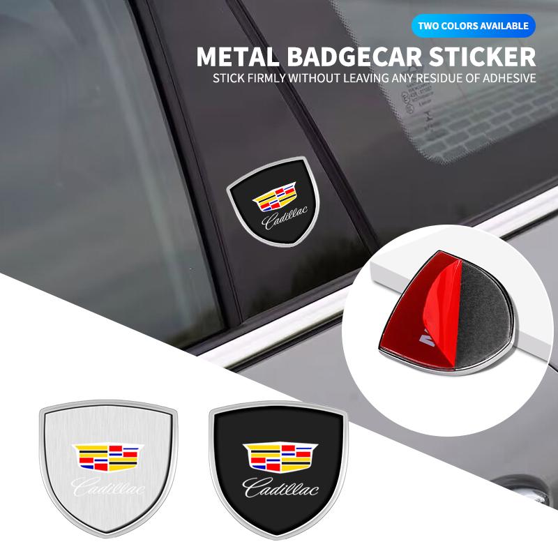 3D Metal Shield Emblem Car Window Body Side Badge Stickers For Cadillac Logo Escalade CTS ATS SRX XTS XT5 STS CT5 CT6 BLS XLR zd4