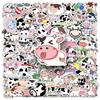 100 Cow Graffiti Stickers: Cute Cartoon Animal Decor for Water Bottles & Phone Cases