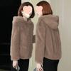 New couple hooded sweater autumn and winter lamb wool jacket liner jacket men's and women's fleece jacket