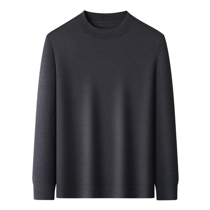 Winter Puyuan Herren Pullover 100% Wolle Halbhoher Kragen: High-End, Hautfreundlich, Leichter Luxus, Einfarbig, Warm und Bequem.