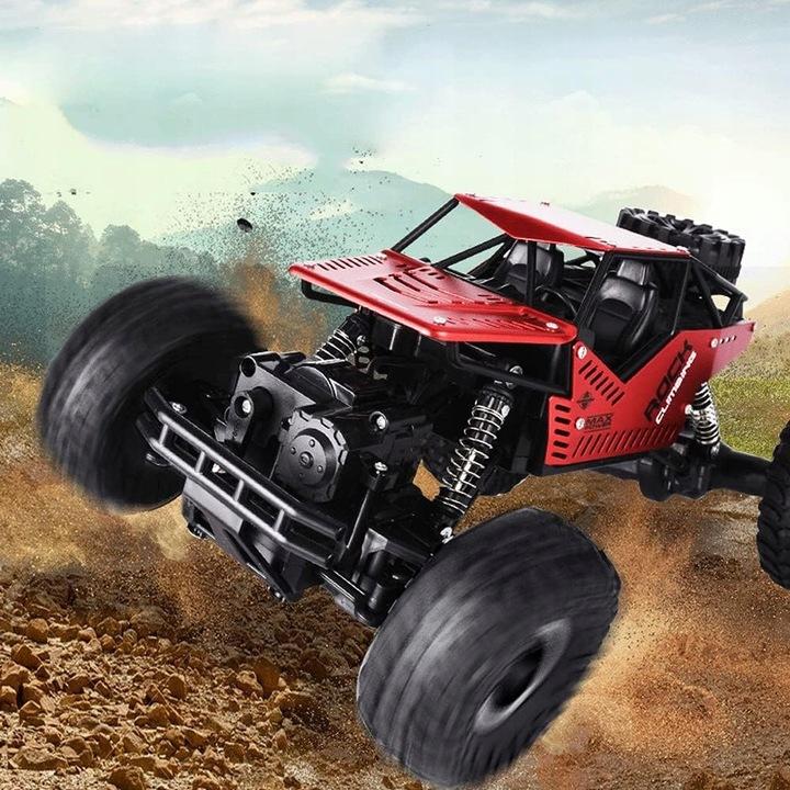 Duży Samochód Zdalnie Sterowany Auto Rc Metal Terenowy Napęd 4X4 1:16 Pilot