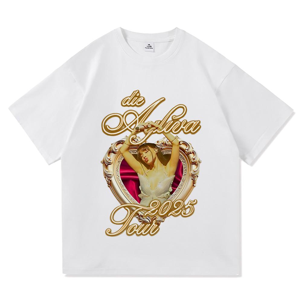 Tricou Ayliva Tour 2025 Modă de vară Bărbați/Femei Harajuku Grafic Retro Tricou Bumbac Casual de Înaltă Calitate Tricouri