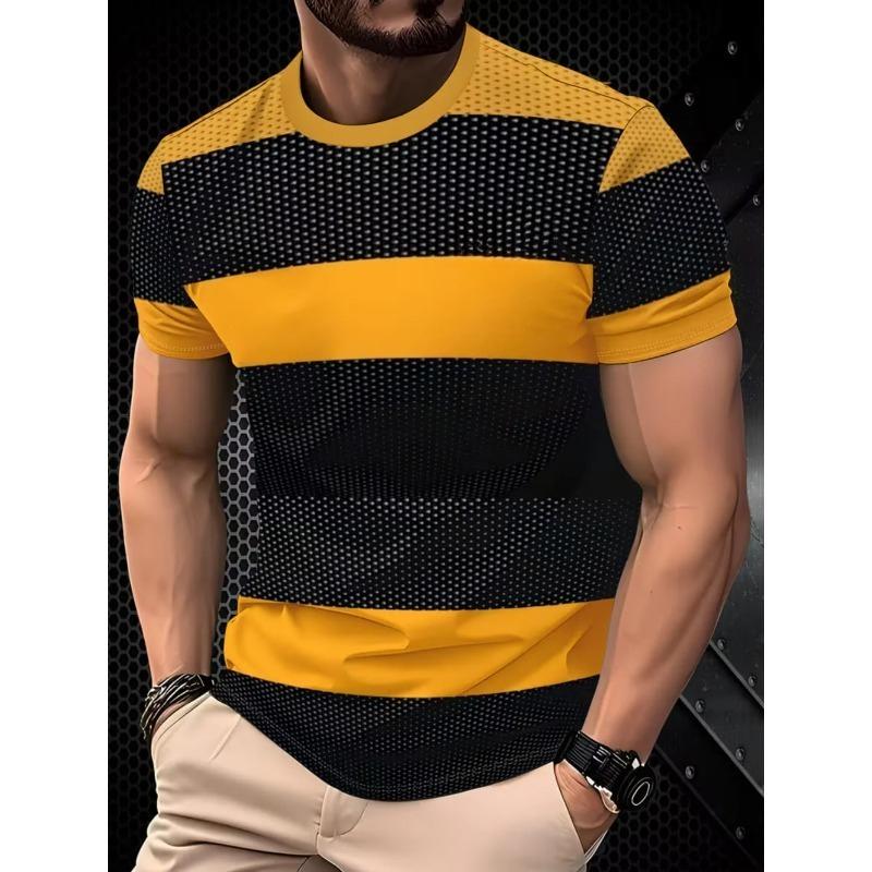 Summer Classic Men's T-shirt Outdoor Round Neck Short Sleeve