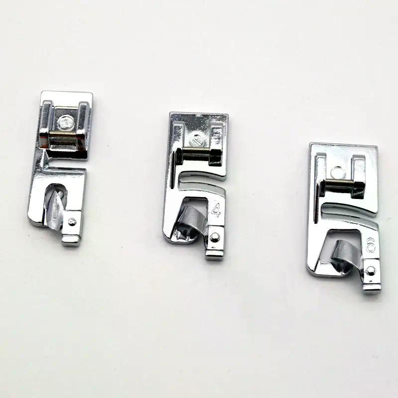 3pcs 3mm, 4mm 6mm Narrow Rolled Hem Presser Foot Set For Sewing Machine Sewing Hemming Set Sewing Machines Accessories