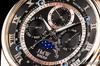 Premium Moon Phase Genuine Leather Roman Numeral 100m Water Tachymeter Day Gift Present Edition of 300 Day Gift Present JMW TOKYOMen's Watch,