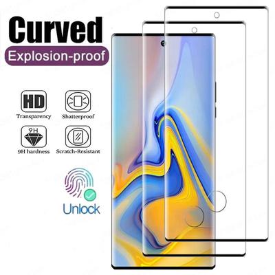 Curved Tempered Glass Screen Protector For Samsung Galaxy S23 Ultra S22 S24 S20 Plus S21 FE Note 10 8 20 Plus S9 S10 Glass