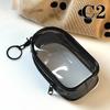 1Pc Jewelry Organizer Storage Box Cute Doll Bag With Keychain Dustproof Case
