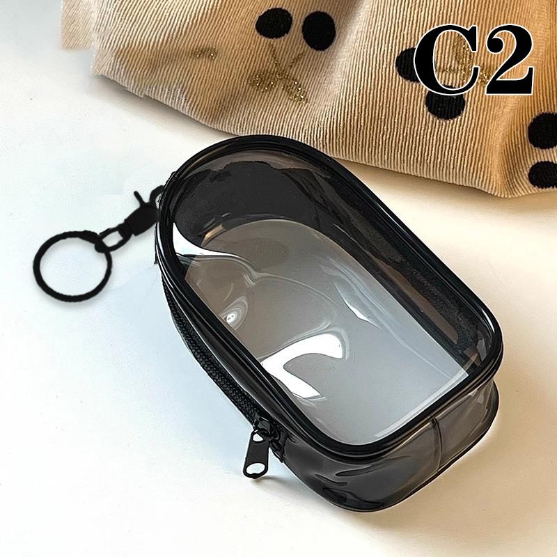 1Pc Jewelry Organizer Storage Box Cute Doll Bag With Keychain Dustproof Case