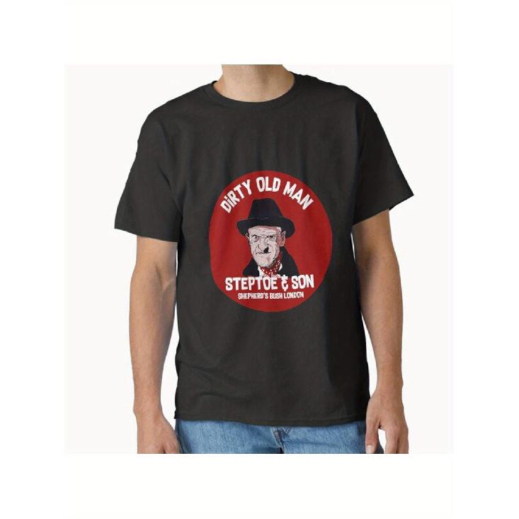 Men Steptoe Son TV Show T-Shirt - Official Iconic Character & Slogan Print Crew Neck Tee Suitable for British Comedy Fans, Gift for Steptoe Son Logo S