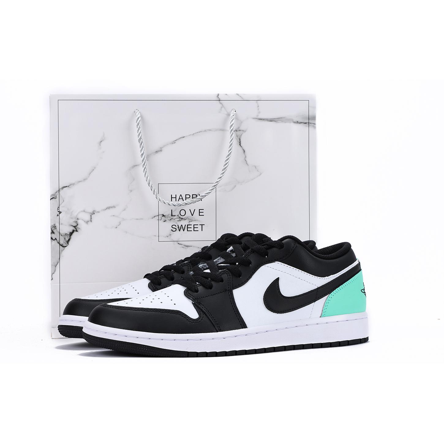 

Jordan Air Jordan 1 Low top Vintage Basketball Shoes Men s Black Green 553558-131(Team59-SBOX) 45