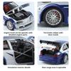 1:24 M3 GTR E46 Racing Car Model Toy Alloy Body Rubber Tires Music Light Sports Cars Doors Opened Models Toys Collectible Item